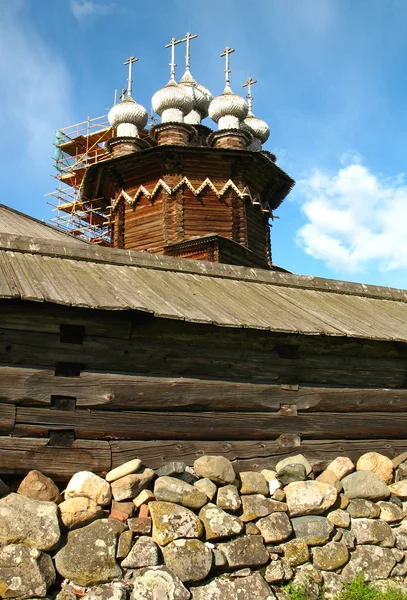 Kizhi Μουσείο αρχιτεκτονικής ξύλινα — Φωτογραφία Αρχείου