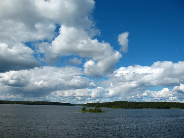 Onega lake. Archipelago of Kizhi — Stock Photo, Image