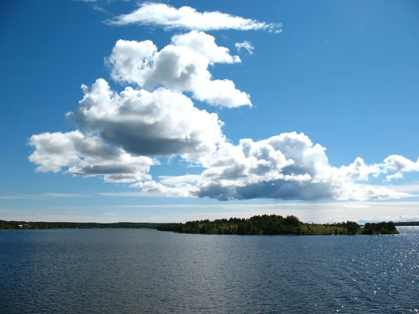 奥涅加湖。群岛的 kizhi — 图库照片