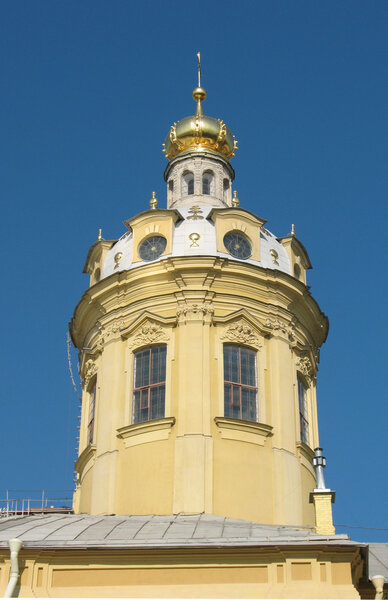 The Petropavlovsky cathedral. The celebrated simbol of the Saint Petersburg.