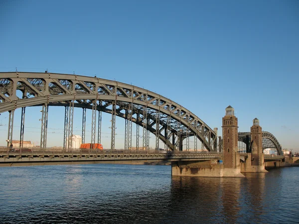 Most Piotra Wielkiego. Warszawa — Zdjęcie stockowe