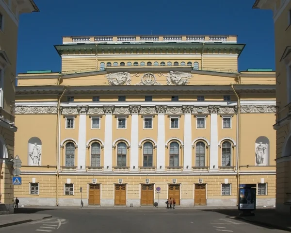 Alexandrinsky-teatern. St.Petersburg — Stockfoto