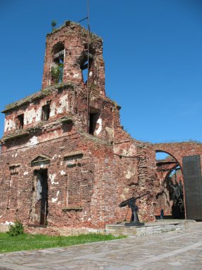 Abandoned church. Schlisselburg fortress clipart