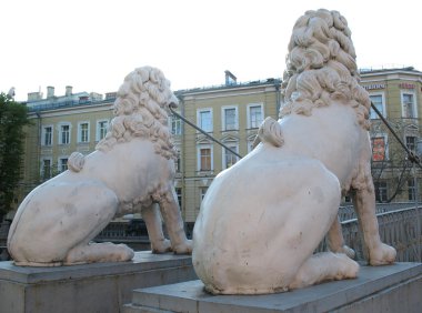 St. petersburg. Aslan Köprüsü. Aslanlar