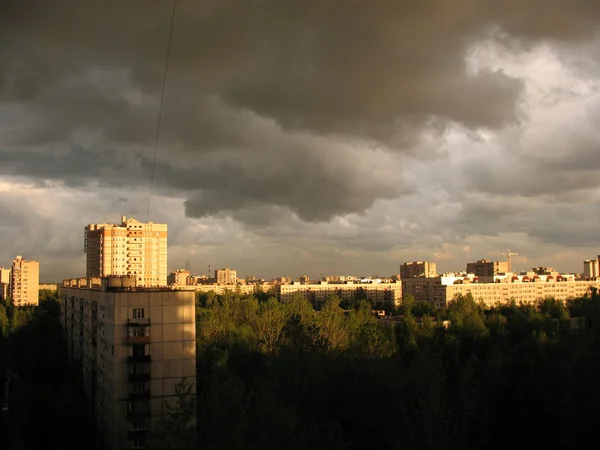 stock image Panorama of St. Petersburg. Evening.