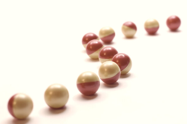 Path of paintball pellets