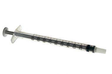 Syringe isolated against white backgroun clipart