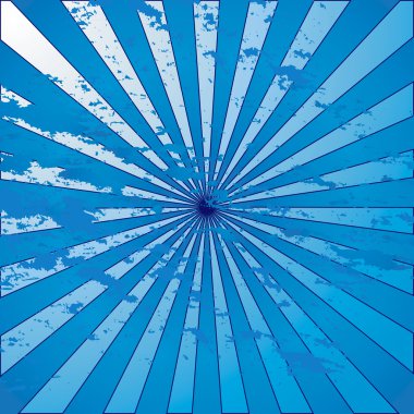 Blue grunge starburst clipart