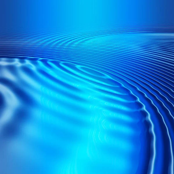 Blue glowing ripples — Stock Photo, Image