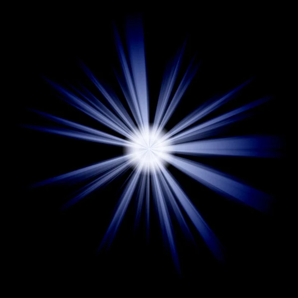 Blauer unregelmäßiger Stern — Stockfoto