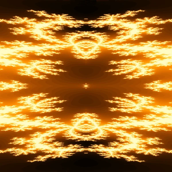 Фрактальный огонь — стоковое фото