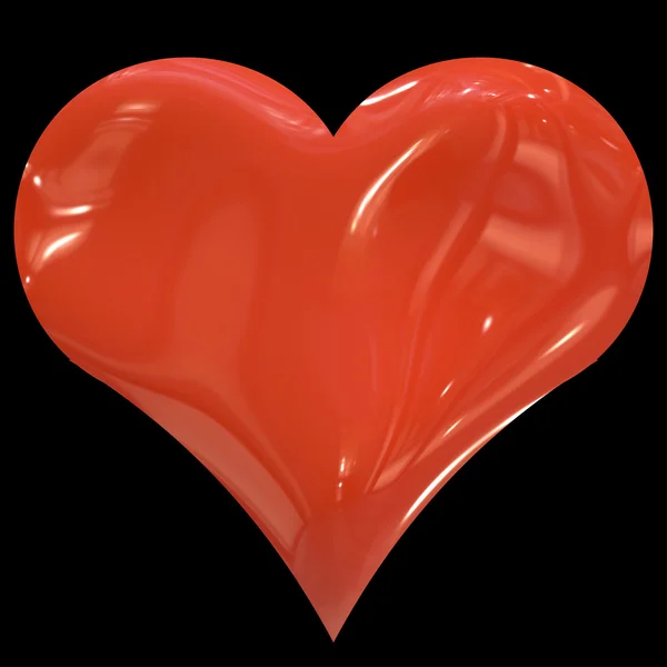 Stort rött hjärta — Stockfoto