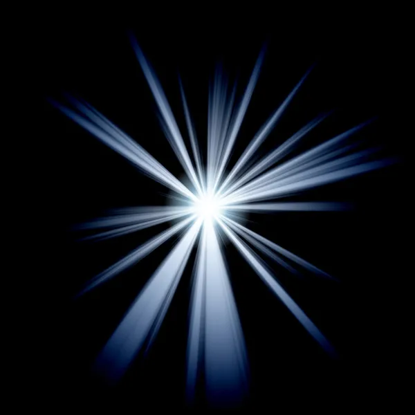 Oregelbundna blå vit stjärna 2 — Stockfoto
