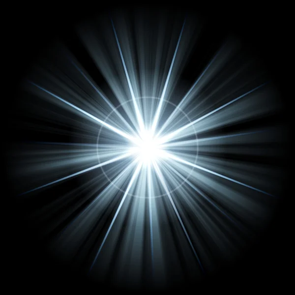 Oregelbundna blå vit stjärna 5 — Stockfoto