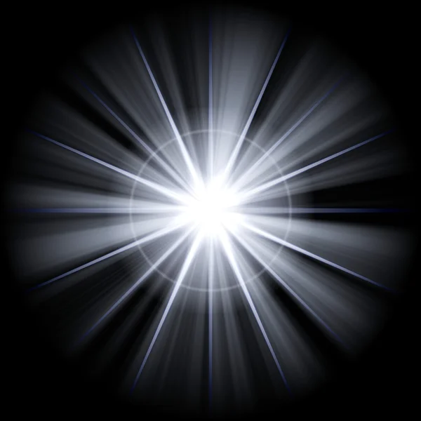 Нерегулярная белая звезда 3 — стоковое фото