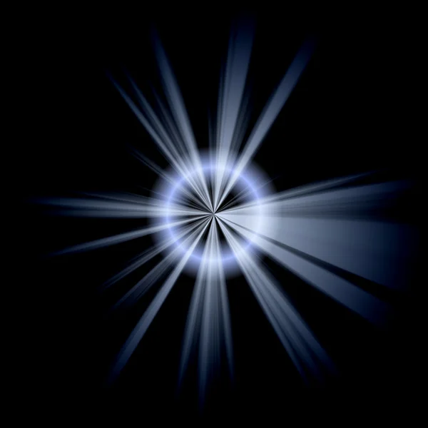 Estrela branca azul irregular — Fotografia de Stock