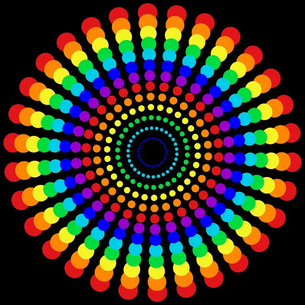 Rainbow dots sphere — Stock Photo, Image