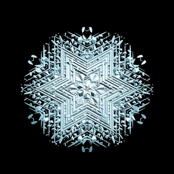 装飾的な雪の結晶 — ストック写真