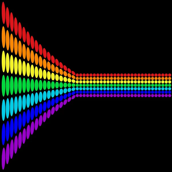Rainbow perspective — Stock Photo, Image