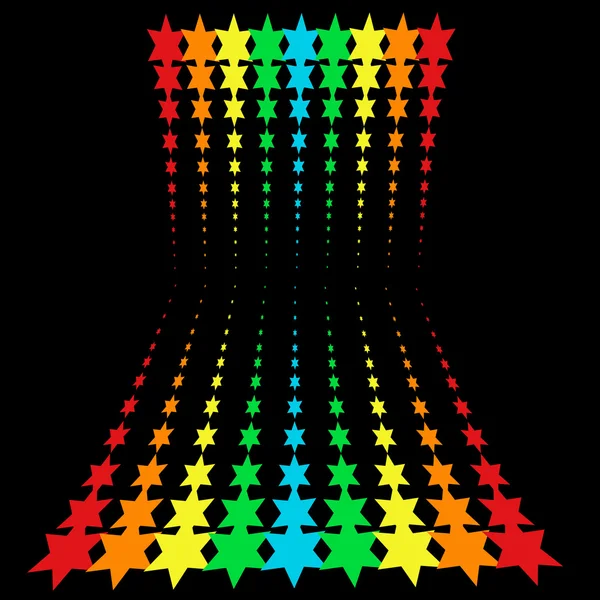 Regenboog sterren — Stockfoto