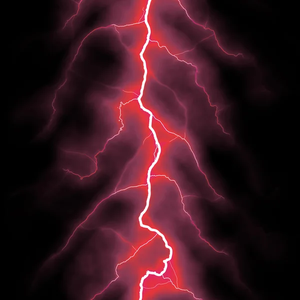 Red lightning — Stock Photo, Image
