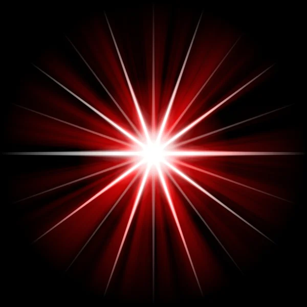 Red star radiation — Stock Photo, Image