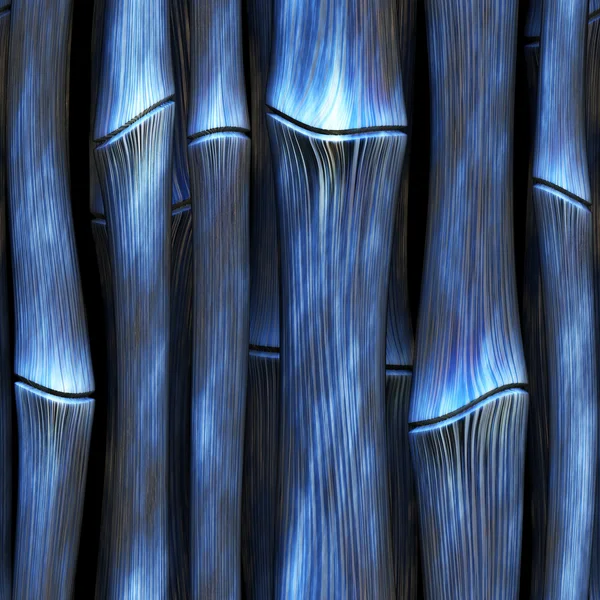 Sl bambu alienígena azul — Fotografia de Stock