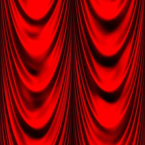 Sl cetim vermelho escuro grande cortinas 2 — Fotografia de Stock