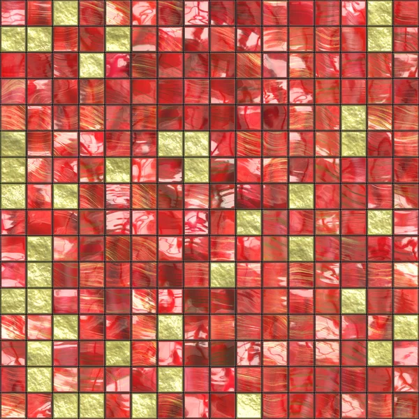 Красная золотая плитка — стоковое фото
