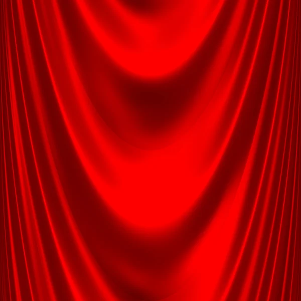 Sl cetim vermelho grande cortinas — Fotografia de Stock