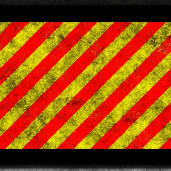 Sl червоно-жовта небезпека з чорною рамкою — стокове фото
