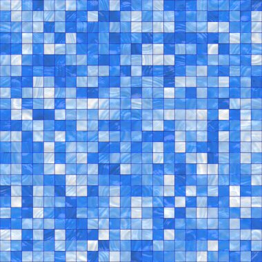 Small blue tiles clipart