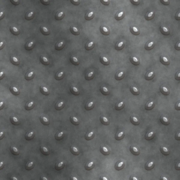 Ren metall diamond plate med knoppar — Stockfoto