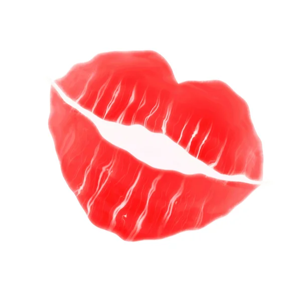 Douces lèvres rouges — Photo