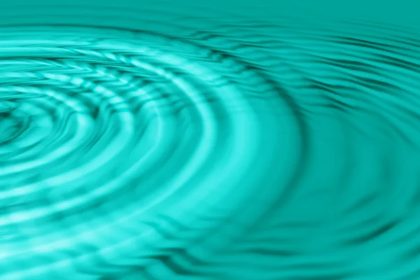 ターコイズ水の波紋 — ストック写真