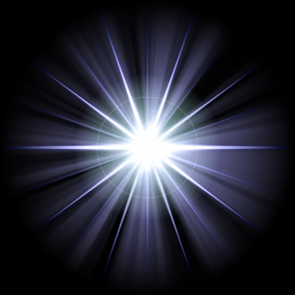 Білий Блакитна зірка 2 — стокове фото