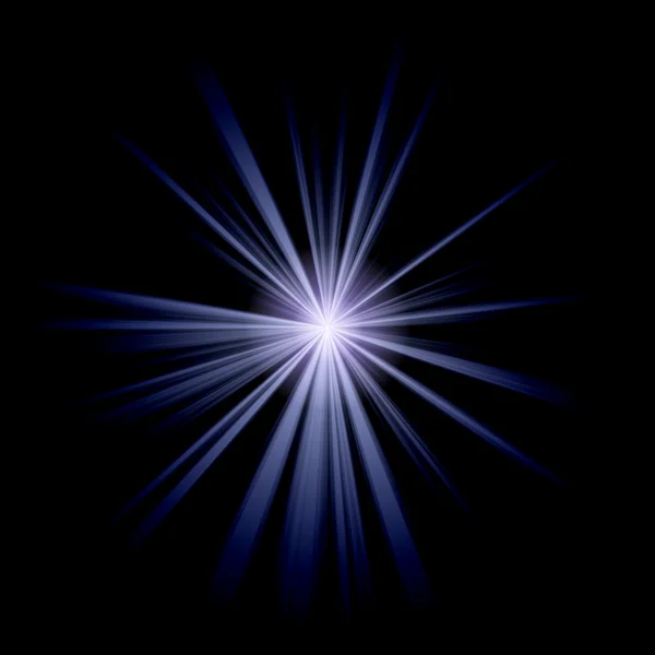 Estrela azul branca 2 — Fotografia de Stock