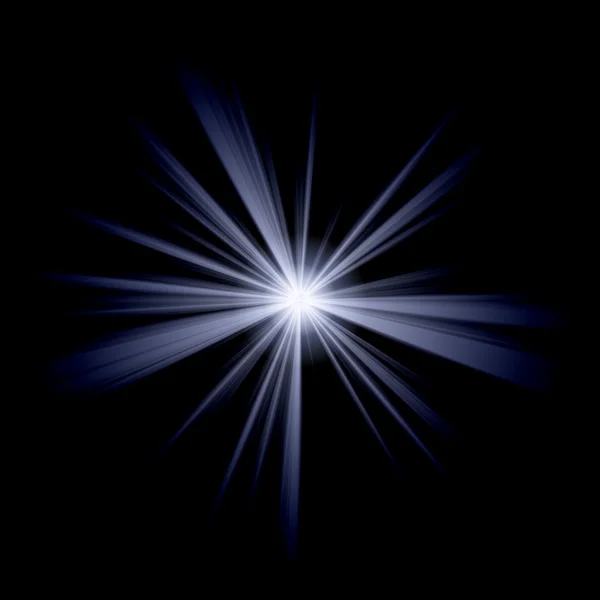 Beyaz Mavi yıldız — Stok fotoğraf