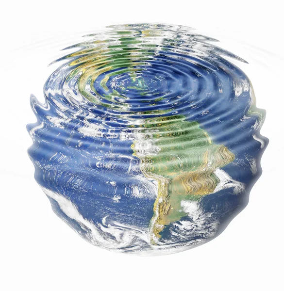 Wasser Erde 2 Stockbild