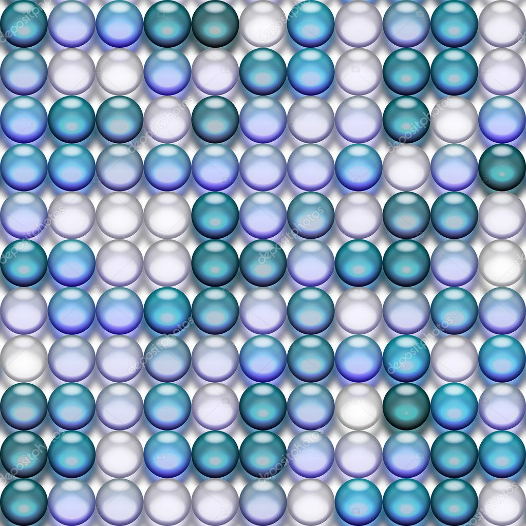 Translucent blue marbles