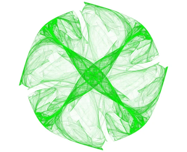 绿色圆骰子 — 图库照片
