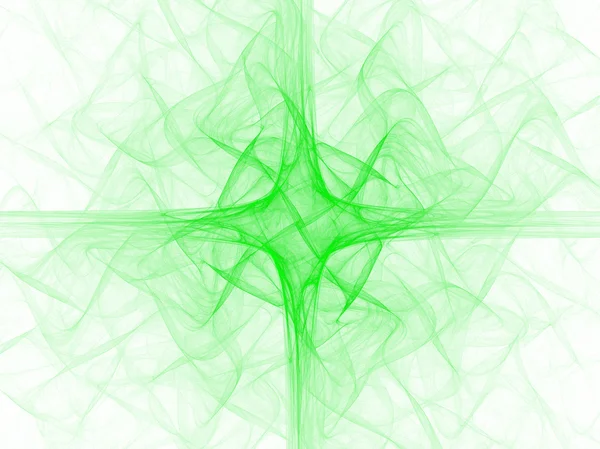 Зеленый литургический крест — стоковое фото