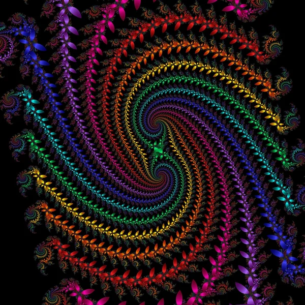 Multi colorato doppia spirale — Foto Stock
