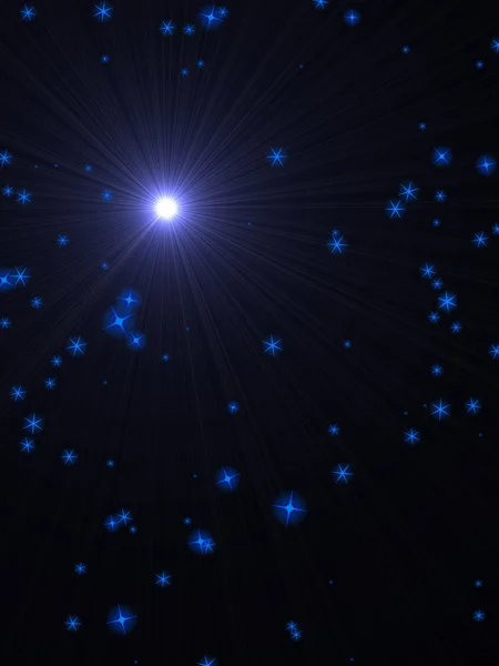 スーパーノヴァと星 — ストック写真