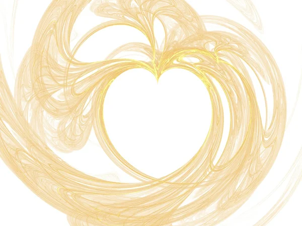Complete Heart Golden Apricot — Stock Photo, Image