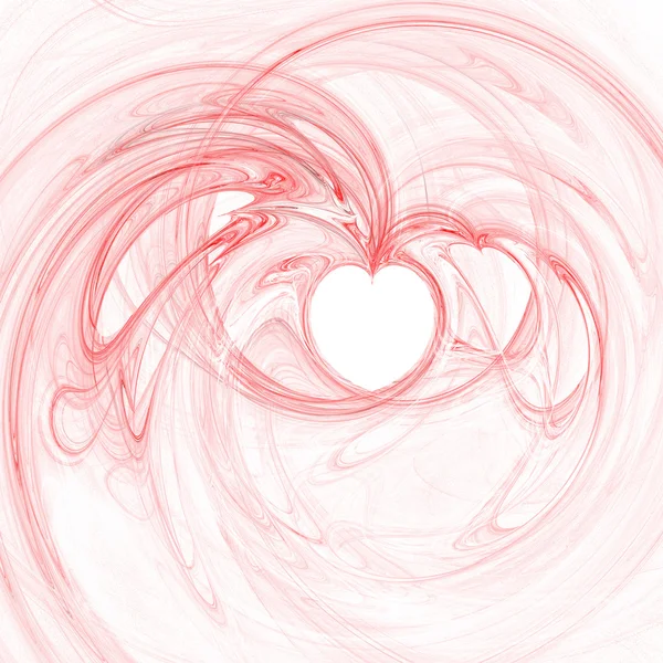 Fraktal mit Herzform Stockfoto
