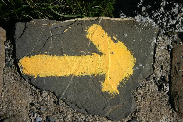 Yellow Arrow — Stock Photo, Image