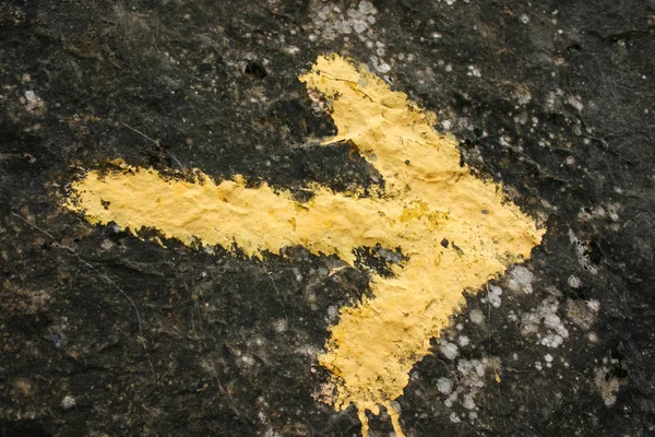 Yellow Arrow — Stock Photo, Image