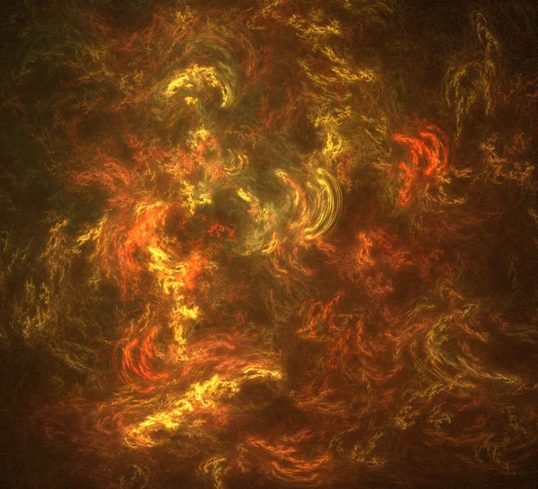 Flame fractal background in fiery colors — Stock Photo, Image