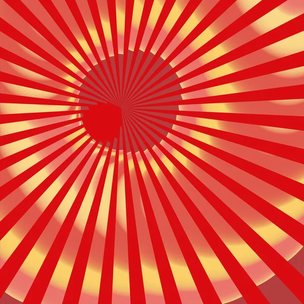 Red grunge sunburst swirl. — Stock Photo, Image